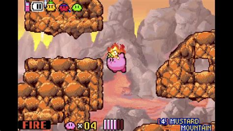 Kirby & The Amazing Mirror Walkthrough - Part 3 - Mustard Mountain - YouTube