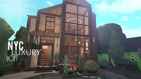 BLOXBURG: NYC luxury loft 59k l tour + speedbuild ♡ - YouTube