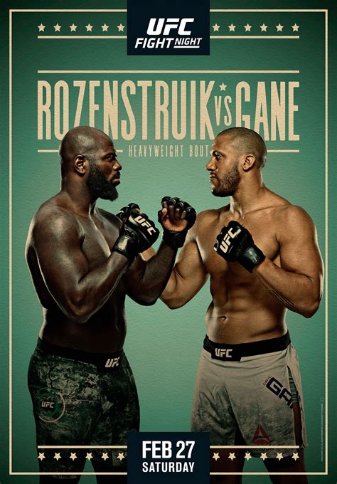 UFC Fight Night 186 Poster February 23, 2021 MMA Photo