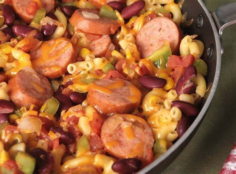 Smoked Sausage and Chili Skillet Dinner - Hillshire Farm® Sausage Chili ...