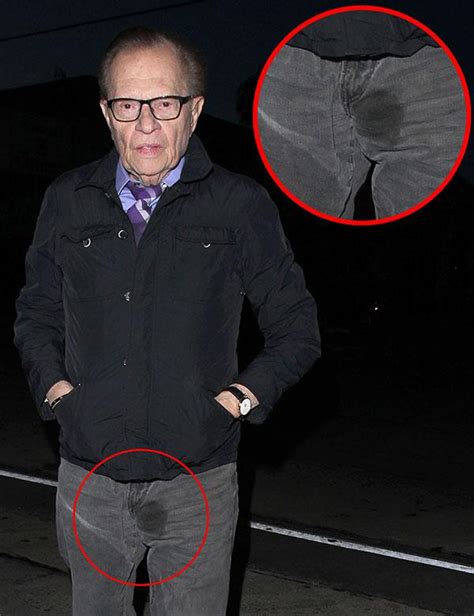 EMBARRASSING! Talk Show Legend Larry King Out In LA With HUGE Wet Spot ...