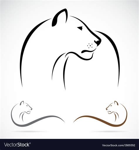 Image of an female lion Royalty Free Vector Image