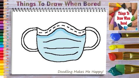 How To Draw A Face Mask For Coronavirus ( How To Draw A Face Mask Easy ...