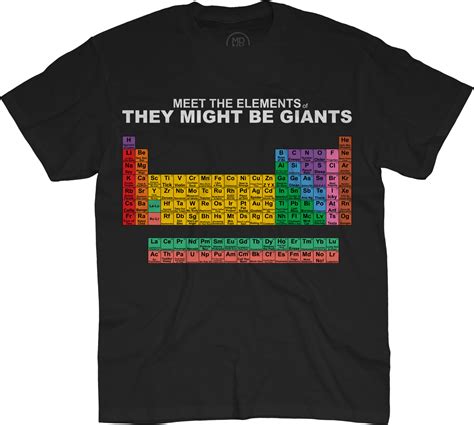 They Might Be Giants - Meet the Elements of TMBG Unisex T-Shirt on Black