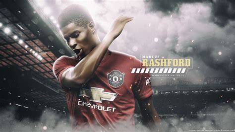 Download Manchester United F.C. Soccer Marcus Rashford Sports HD Wallpaper by Namik Amirov