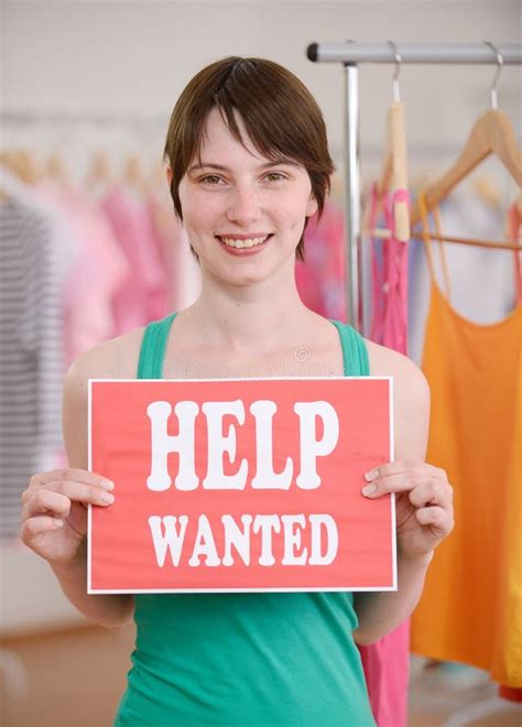 Small Business Owner Holding Help Wanted Sign Stock Photos - Free & Royalty-Free Stock Photos ...