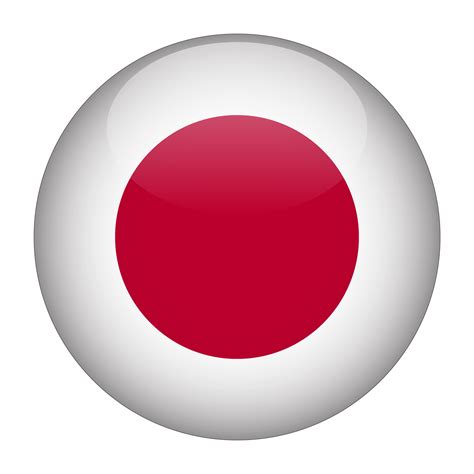 Japan 3D Rounded Flag with Transparent Background 15272071 PNG