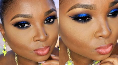 Blue Glitter Makeup For Owambe | Video Tutorial | FabWoman