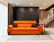 Orange Fabric Sofa bed EF Gaila | Sofa Beds