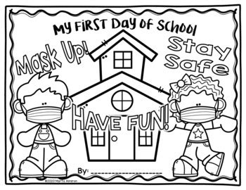 First Day of School in a PANDEMIC {FREE Coloring Pages} | TPT