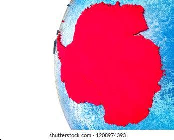Antarctica Highlighted On 3d Earth Visible Stock Illustration 1208974393 | Shutterstock