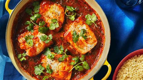Braised Fish With Spicy Tomato Sauce Recipe | Real Simple