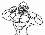 Silverback Gorilla Coloring Pages At GetDrawings  Free Download sketch template
