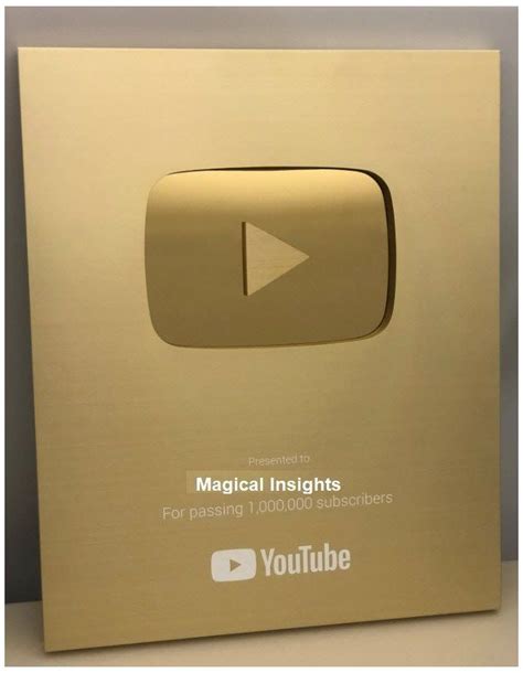 #gold #youtube #play #button #goldyoutubeplaybutton | Youtube success ...
