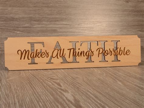 Faith Wall Sign Faith Wood Wall Art Faith Wall Decor Faith | Etsy