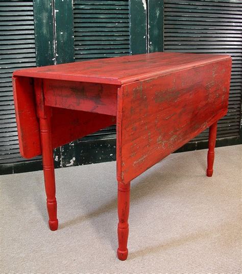 Rustic Red Country Farmhouse Dining Table