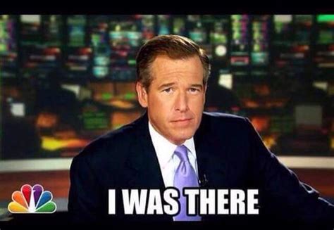 Brian Williams I Was There meme | Brian williams, Nbc nightly news ...