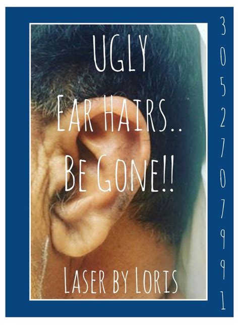 Pin by Loris Torres on Electrolysis & Laser Hair Removal by Loris | Ear ...