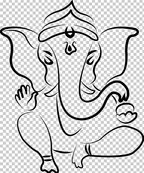 Ganesha Parvati Drawing Deity Sketch PNG, Clipart, Artwork, Bal Ganesh, Black, Black And White ...