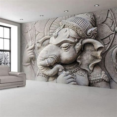 3d wall art decor Lord Ganesha - 3D Printing Model | Sculptures | Resin Art.