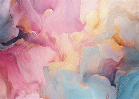 Abstract Colorful Pastel Marble Texture Watercolor With Copy Space ...