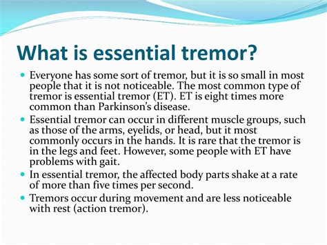 PPT - Essential Tremor PowerPoint Presentation, free download - ID:2246522