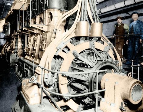 The engine room | The Titanic in colour | Pictures | Pics | Express.co.uk