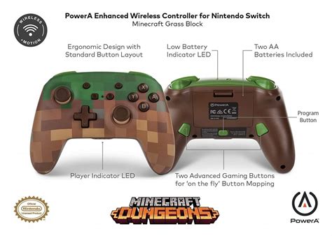 Manette Minecraft PowerA pour Nintendo Switch | Nintend'Alerts