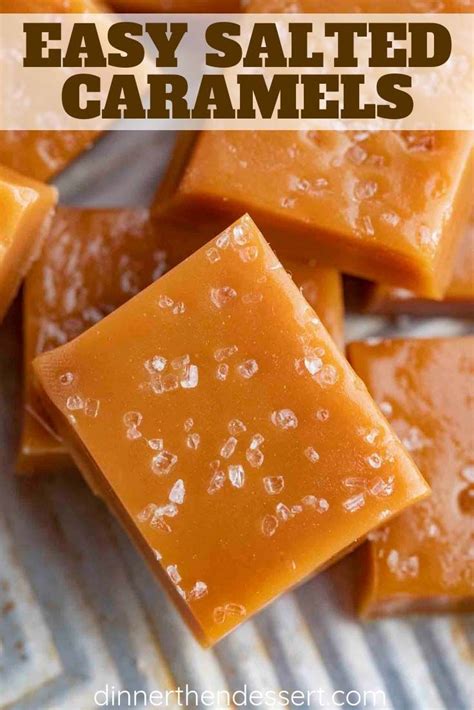 Salted Caramels made with sugar, cream, butter, and corn syrup are the PERFECT combo of sweet ...