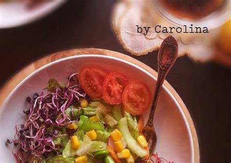 Resep Alfalfa Sprout Salad (Salad Kecambah Alfalfa) oleh Carolina - Cookpad