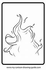 Flames Coloring Pages  Coloring Home sketch template