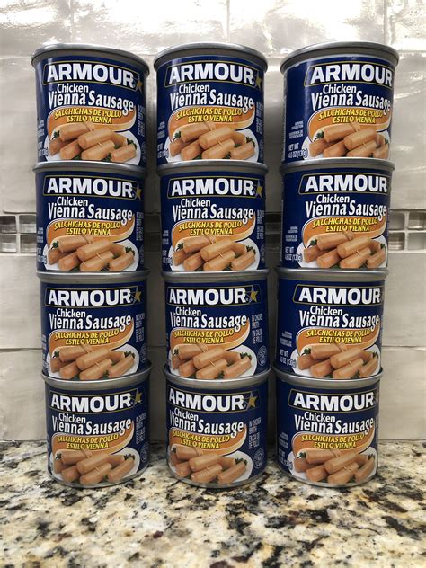 12 Cans Armour Chicken Vienna Sausage Meat 4.6 oz Wiener FREE SHIP | eBay