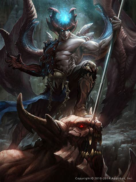 Artist: Hao Zhang aka Davey Dante - Title: Unknown - Card: Half-Demon Islujio (Scrupulous ...