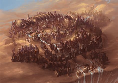 Desert City Concept by allisonchinart on DeviantArt | Fantasy landscape, Fantasy artwork ...