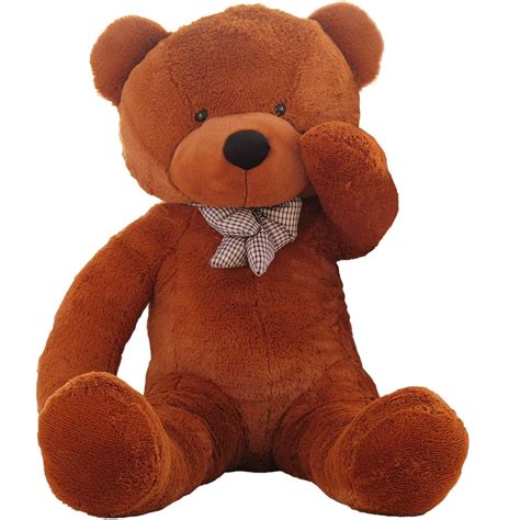 WOWMAX 6 Foot Dark Brown Giant Huge Life Size Teddy Bear Cuddly Stuffed ...