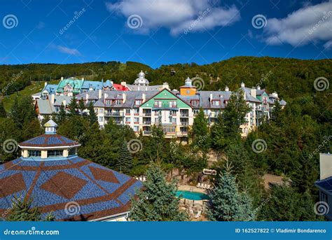 Mont Tremblant, Quebec, Canada - September 13, 2018: View of the Mont ...