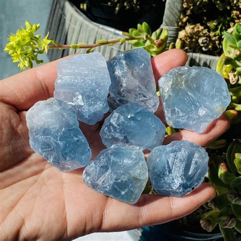 Natural Celestite Jewelry - Etsy