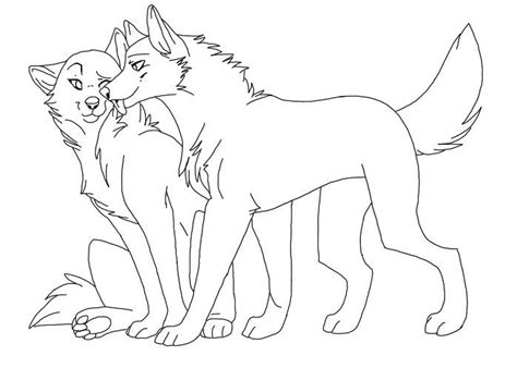 Wolf Couple | Cute wolf drawings, Wolf sketch, Animal drawings