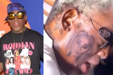 Dennis Rodman Tattoos Girlfriend’s Face…On His Face