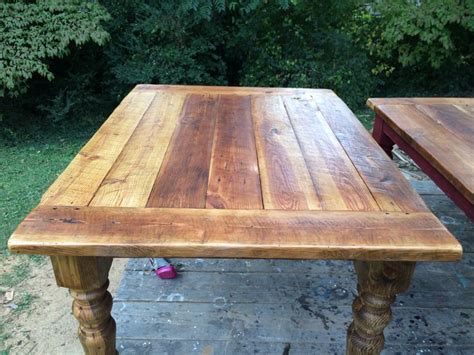 5x5 ft square breakfast table in heart pine | Square breakfast table, Breakfast table, Rustic table