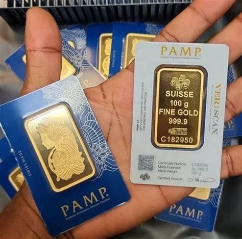 100 g Pamp Suisse Gold Bar at Rs 4194500/kg in Mumbai | ID: 23746341855