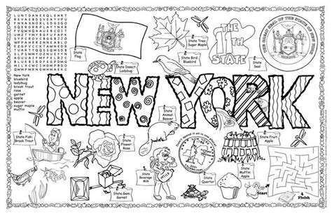 New York State Printable for kids - Google Search | State symbols ...