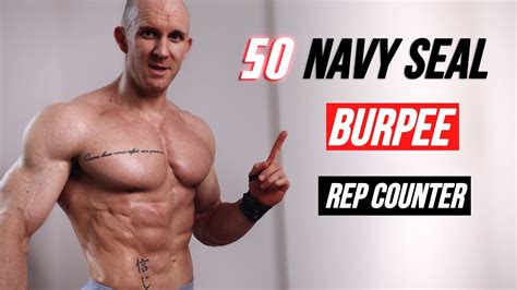 Navy Seal Burpees Follow Along 🔥 Best Bodyweight Chest Workout - YouTube