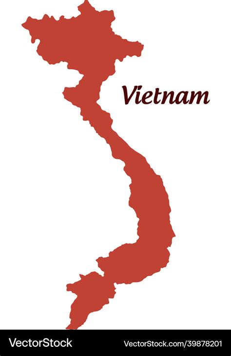 Vietnam map icon Royalty Free Vector Image - VectorStock