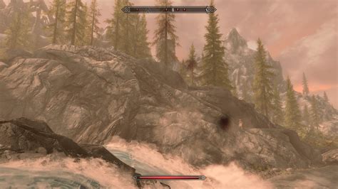 I thought it was another Skyrim glitch with the jumping Salmon going ...