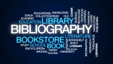 Bibliography Animated Word Cloud, Text Design Animation. Stock Footage Video 30727975 | Shutterstock