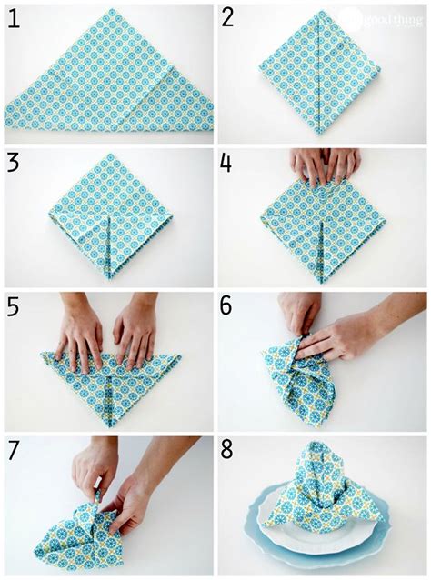 Tutorial Guardanapo -Napkin.Made4Home. Mesa Posta. Receber bem. Decor. Receber. Vestir a mesa ...