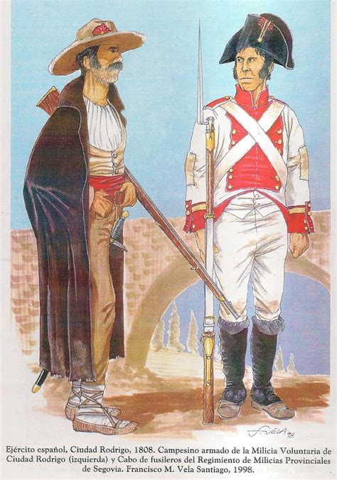 Ciudad Rodrigo 1808 Milicia Voluntaria de Ciudad Rodrigo y Regimiento de Milicias … | Uniformes ...