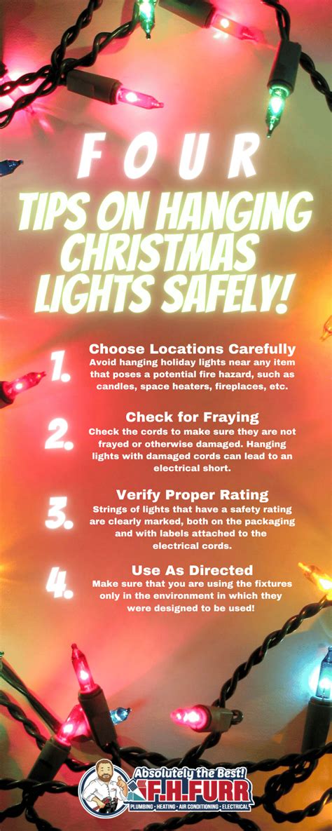 Infographic: Four Tips On Hanging Christmas Lights Safely!