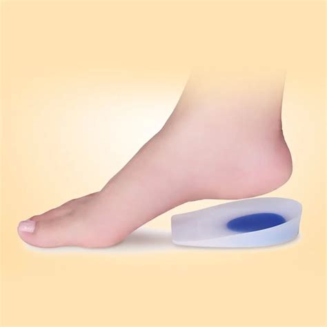 Silicone Heel Cushion Bone Soft Insole Heel Pain Heel Pad Silicone Thickening Shock Absorption ...